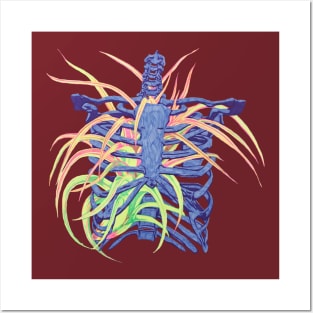 Rib Cage Hanging Plant Posters and Art